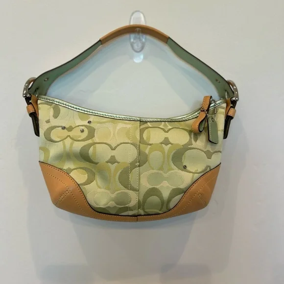 Coach Ladybug Tan and Green Women's Bag - Picture 2 of 10
